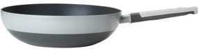 Ταψί Wok Tasty 678535, 28 cm, Μαλακή λαβή, Αλουμίνιο, Αντικολλητική επίστρωση, Γκρι