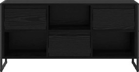 vidaXL Ντουλάπι TV Μαύρη Οξυά 100 x 36 x 49,5 εκ Επεξεργασμένο ξύλο