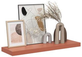 vidaXL Ράφι Τοίχου 4 pcs Κόκκινο 90 x 23,5 x 4 εκ Επεξεργασμένο ξύλο