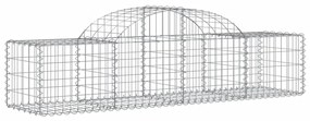 vidaXL Συρματοκιβώτια Τοξωτά 5 τεμ. 200x50x40/60 εκ. Γαλβαν. Ατσάλι