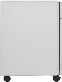 vidaXL Αρχειοθήκη Φορητή Ανοιχτή Γκρι 30 x 45 x 59 εκ. Ατσάλινη