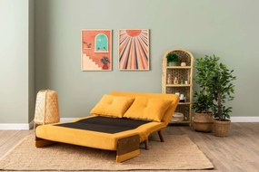 2-Seat Sofa-Bed Cosmo 2-Seater - Bohemian Mustard Mustard