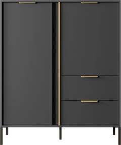 Μπουφές Larry 2D2S-Anthraki - 103.30Χ39.50Χ123.40cm