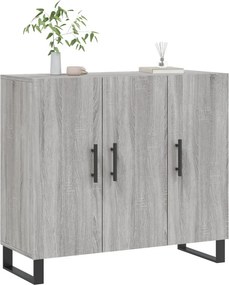 vidaXL Ντουλάπι Γκρι Sonoma 90 x 34 x 80 εκ. από Επεξεργασμένο Ξύλο