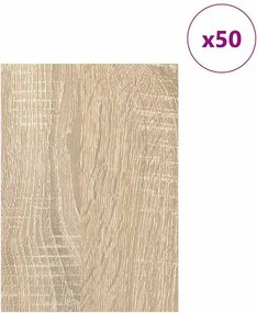 vidaXL Διακοσμητικά Πάνελ 50 τμχ. Δρύς Sonoma 15 x 21 x 0.27 εκ.