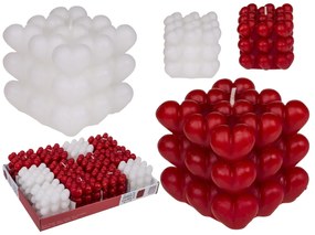 Κερί Καρδιές 6cm Σε 2 Χρώματα