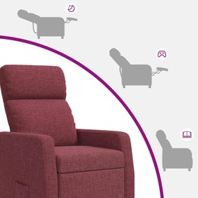 vidaXL Αναπαυτική Καρέκλα Κόκκινο Ύφασμα