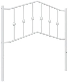 vidaXL Κεφαλάρι Λευκό 90 εκ. Μεταλλικό