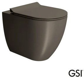 GSI Pura Swirl Λεκάνη πισω/κατωστόμια 55εκ με κάλυμμα βακελίτη Super Slim Soft Close Αποσπώμενο Bistro