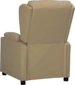 vidaXL Πολυθρόνα Ανακλινόμενη Καπουτσίνο από Συνθετικό Δέρμα