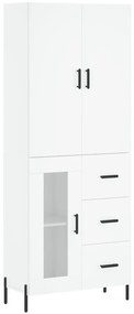 vidaXL Ντουλάπι Λευκό 69,5x34x180 εκ. από Επεξεργασμένο Ξύλο