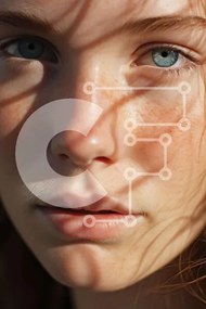 Intra Συλλεκτικό Ξύλινο Παζλ Plywood 4mm - Πορτρέτο μιας νεαρής γυναίκας Σε Ξύλινο Κουτί - Διαστάσεις Puzzle: 10x10 cm – 25 κομμάτια