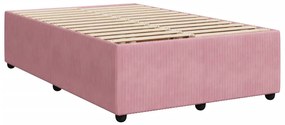 ΚΡΕΒΑΤΙ BOXSPRING ΜΕ ΣΤΡΩΜΑ ΡΟΖ 120X200 ΕΚ. ΒΕΛΟΥΔΙΝΟ 3285637