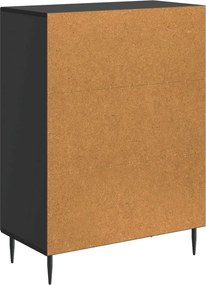 vidaXL Πλαϊνό γραφείο Μαύρο 66 x 34,5 x 89,5 εκ Επεξεργασμένο Ξύλο