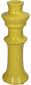 Κηροπήγιο ArteLibre Κίτρινο Κεραμικό 8x8x24cm