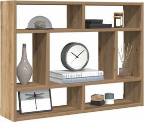 vidaXL Ράφι Τοίχου Χειροποίητο Δρυς 75x16x55 εκ. από Τεχνητό Ξύλο