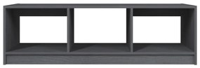 vidaXL Τραπεζάκι Σαλονιού Γκρι 110 x 50 x 34 εκ. από Μασίφ Ξύλο Πεύκου