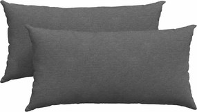 vidaXL Μαξιλάρι Καναπέ 2 pcs Σκούρο Γκρι 80 x 40 cm