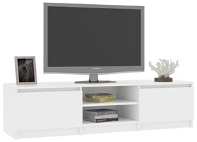 Έπιπλο Τηλεόρασης Λευκό 140 x 40 x 35,5 εκ. από Μοριοσανίδα - Λευκό