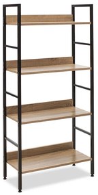 ΒΙΒΛΙΟΘΗΚΗ- ΡΑΦΙΕΡΑ RAMON PAKOWORLD ΦΥΣΙΚΟ-ΜΑΥΡΟ 60X28X125,5ΕΚ