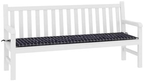 vidaXL Μαξιλάρι Παγκάκι Κήπου Μαύρο 180 x 50 x 4 cm Ύφασμα Oxford