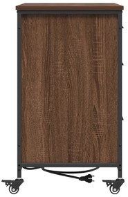 vidaXL Γραφείο Ντουλάπι Καφέ δρυς 76 x 41 x 72 cm Επεξεργασμένο ξύλο