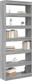 vidaXL Βιβλιοθήκη 6 επιπέδων 80 x 30 x 198 εκ Επεξεργασμένο Ξύλο