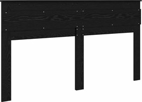 vidaXL Κεφαλάρι Μαύρη Οξυά 180 cm Επεξεργασμένο ξύλο