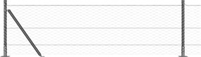 vidaXL Στύλος Περιφράξεων Γκρι 10 x 0,6 m (36 mm δίχτυ)