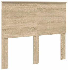 vidaXL Κεφαλάρι με κεφαλάρι Δρύς Sonoma 120 cm Επεξεργασμένο ξύλο