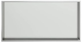 vidaXL Εσοχή Ντους Βουρστ. Ασήμι 62x32x9 εκ. Αν. Ατσάλι