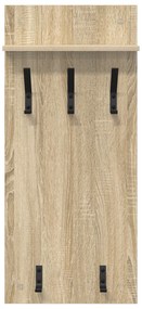 vidaXL Τοίχου Κρεμάστρα Sonoma Δρυς 90 x 40 x 10 εκ Επεξεργασμένο ξύλο