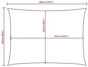 Πανί Σκίασης Ορθογώνιο Taupe 2,5 x 4 μ. από Ύφασμα Oxford - Μπεζ-Γκρι