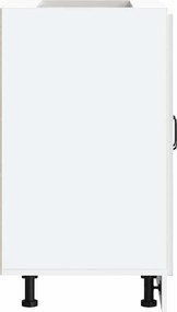 vidaXL Ντουλάπι βάσης νεροχύτη Kalmar Γυαλιστ. Λευκό 60x46x81,5 εκ.