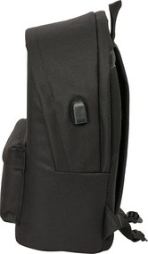 Σχολική Τσάντα Atlético Madrid Μαύρο 31 x 44 x 18 cm