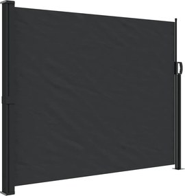 vidaXL Σκίαστρο Πλαϊνό Συρόμενο Μαύρο 160 x 500 εκ.