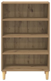 vidaXL Πλαϊνό γραφείο artisan δρυς 57 x 35 x 90 εκ Επεξεργασμένο ξύλο