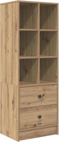vidaXL Γραφείο Artisan Oak 135,5 x 50 x 127 εκ 2 τμχ.