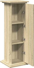 vidaXL Βάση Οθόνης με Αποθ. Sonoma Δρυς 31x30x90 εκ Επεξεργασμένο Ξύλο