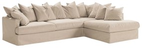 Γωνιακός Καναπές Seattle V100, Μπεζ, 304x200x89cm, Πόδια: Μεταλλικά | Epipla1.gr