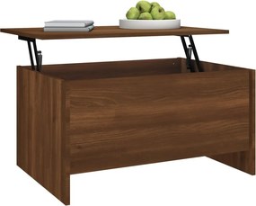 vidaXL Τραπεζάκι Σαλονιού Καφέ Δρυς 80x55,5x41,5 εκ. από Επεξεργ. Ξύλο