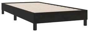 vidaXL Box Spring Κρεβάτι με στρώμα Μαύρο 80x210 εκ. Βελούδινο