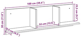 ΝΤΟΥΛΑΠΙ ΤΟΙΧΟΥ SONOMA ΔΡΥΣ 100X16,5X30 ΕΚ. ΕΠΕΞΕΡΓΑΣΜΕΝΟ ΞΥΛΟ 854861