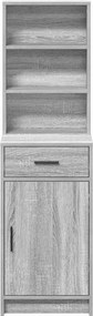 vidaXL Highboard Γκρίζο Σονομα 41 x 40 x 135 εκ Επεξεργασμένο Ξύλο