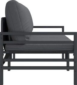 vidaXL Εξωτερικά Έπιπλα 2 Τεμάχιο Ανθρακί 80 x 80 x 71 cm Ατσάλι