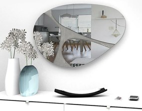 Megapap Καθρέφτης Τοίχου Leon Με Μελαμίνη Γκρι 73x49x2,2εκ.