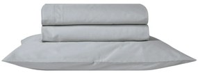 Σεντόνι Essential 22 Με Λάστιχο Light Grey Kentia Μονό 90x235cm 100% Πενιέ Βαμβάκι
