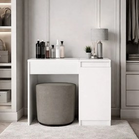 Τουαλέτα με καθρέπτη Huma Megapap χρώμα λευκό 90x45x118,2εκ.