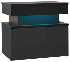 Κομοδίνο Glossa 1S με LED-Mauro gualistero - 55.00Χ39.00Χ51.00cm