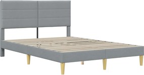 vidaXL Σκελετός Κρεβατιού Ανοιχτό γκρι 120 x 200 cm Πολυεστέρας